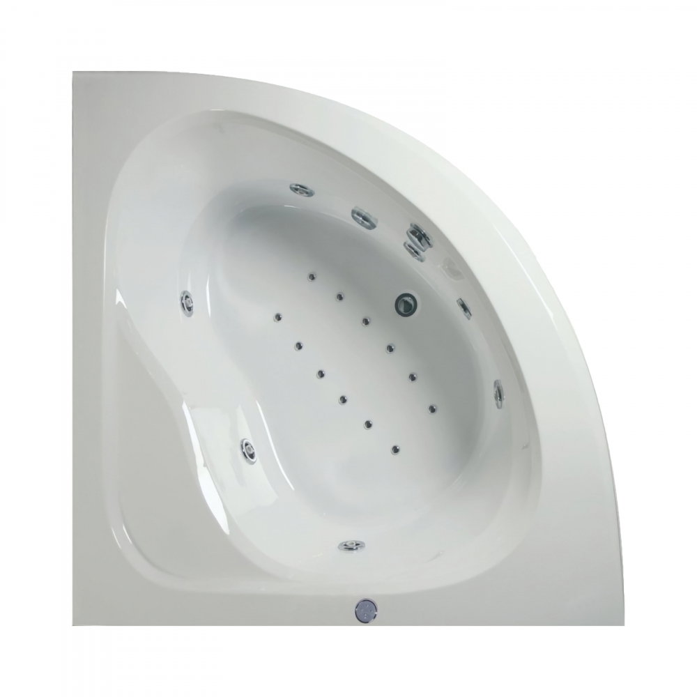Cada de baie pe colt DAHLIA Duo Light 150 x 150 x 47 cm Belform [1]