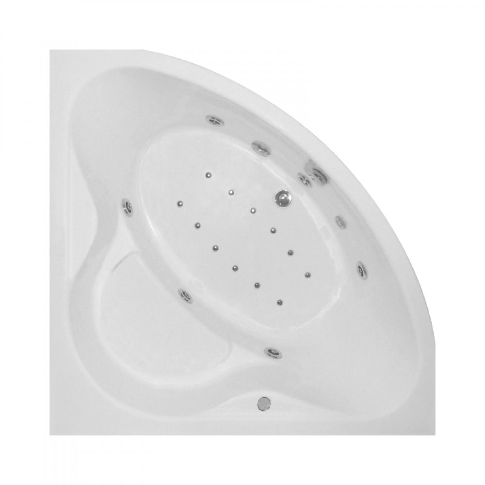 Cada de baie pe colt EQUILIBRA Duo Light 120 x 120 x 46 cm Belform [1]