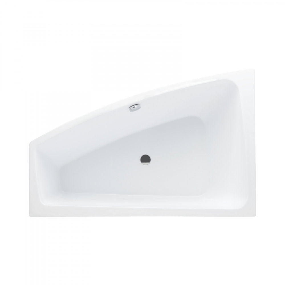 Cada de baie Sense II, asimetrica, dreapta, alb 150 x 100 x 45 cm Fibrex [1]