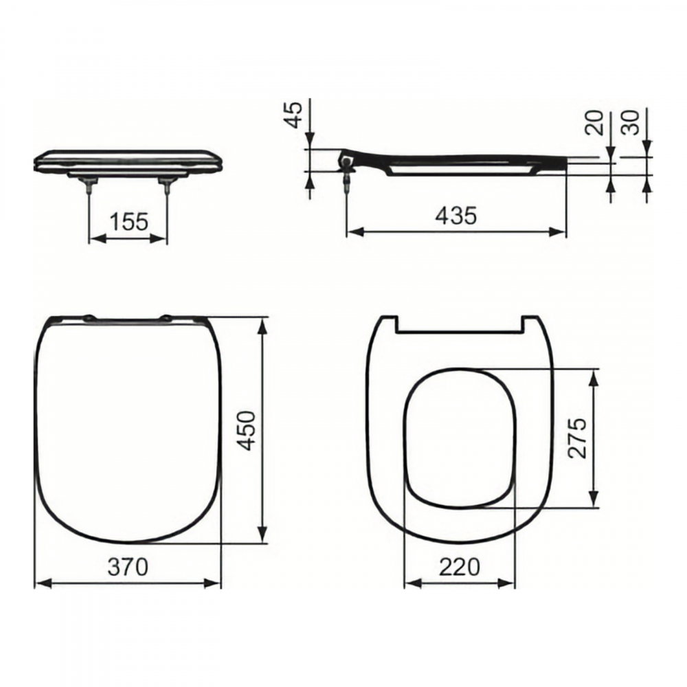 Capac vas WC SUBTIRE, inchidere lenta Tesi Ideal Standard [7]