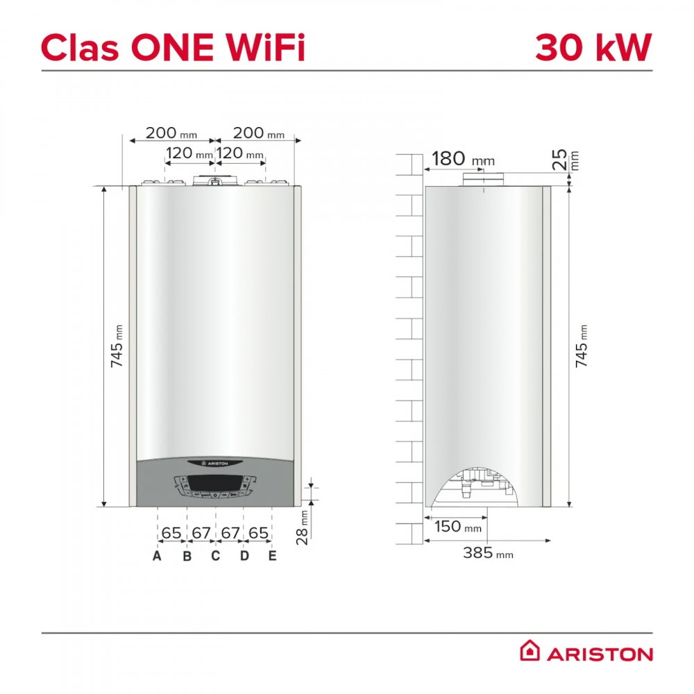 Centrala termica ARISTON Clas One WiFi 30 kW, ACM + AT [7]