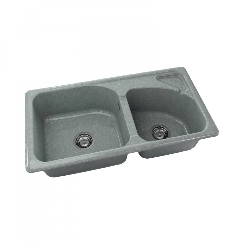 Chiuveta cu doua cuve 204259 PLATINA FAT [1]