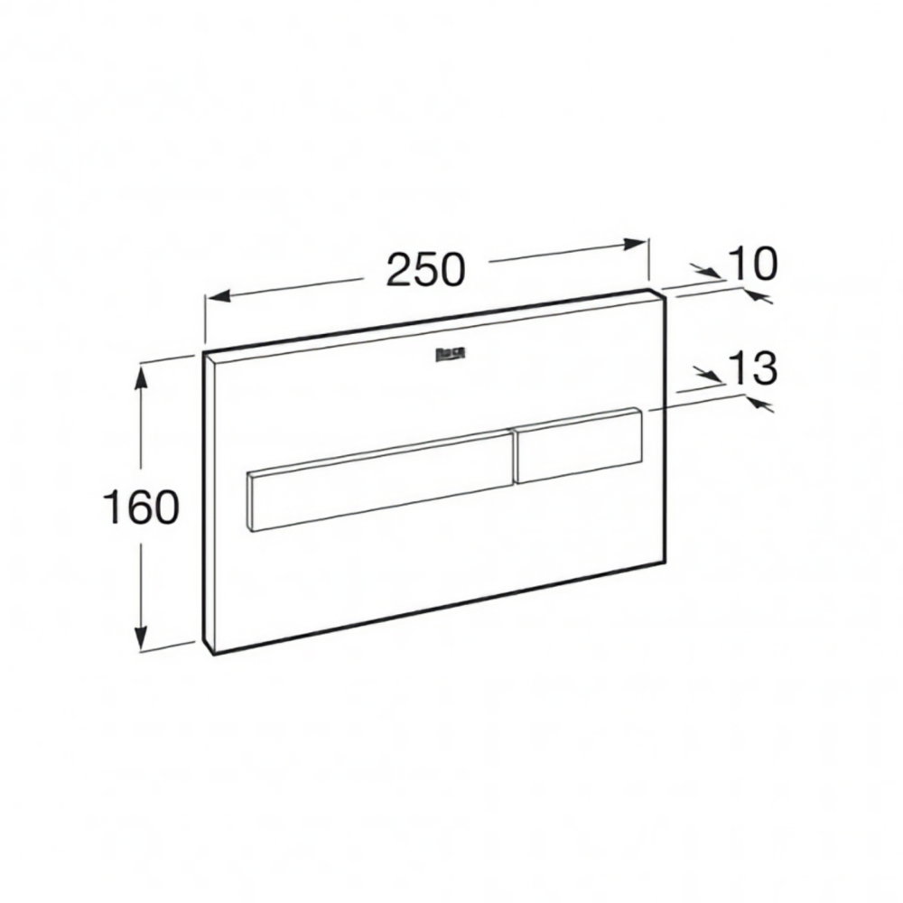Clapeta dubla actionare PL7 (DUPLO) In-Wall Roca [2]