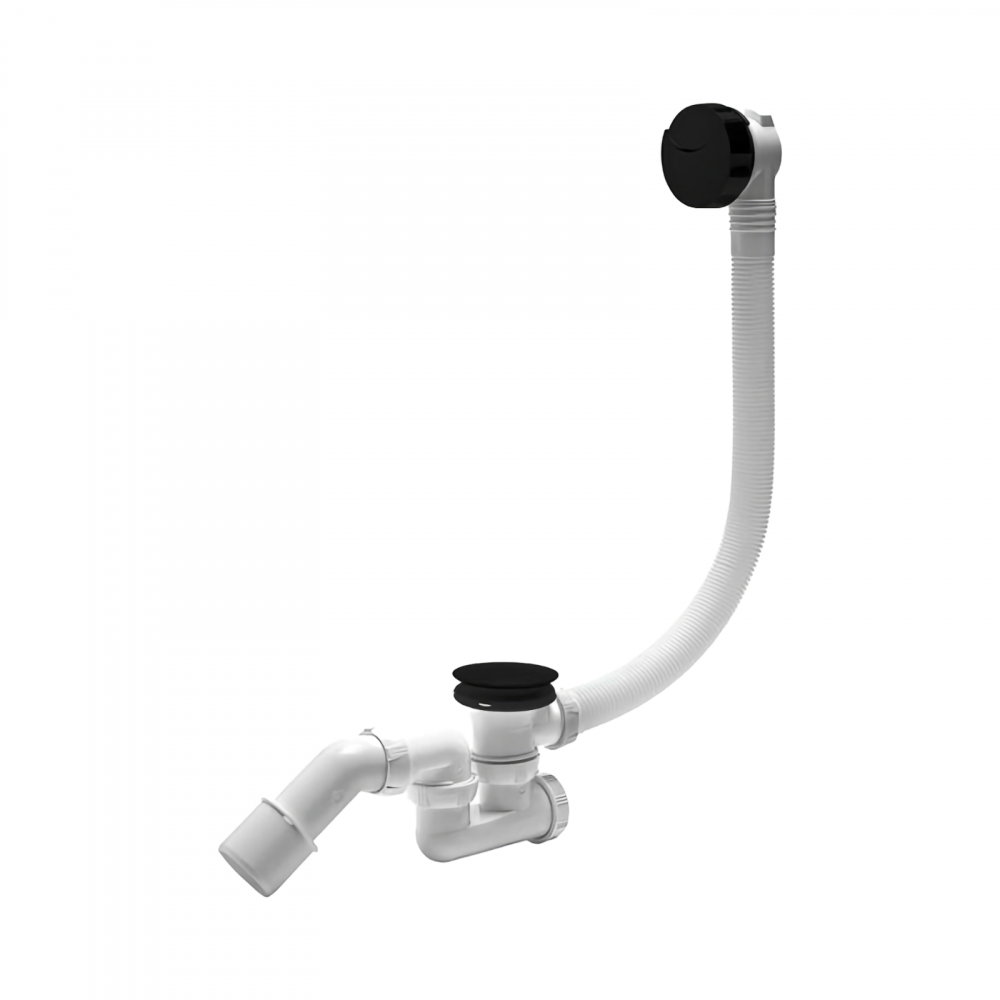 Coloana de cada neagra buton si dop ABS, cablu 700 mm WIRQUIN [1]