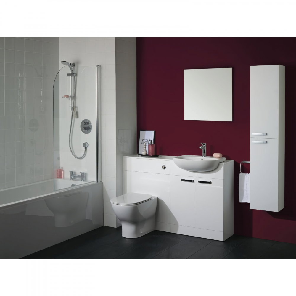 Coloana mobilier baie 1500 mm 2 usi TEMPO suspendat alb lucios Ideal Standard [4]