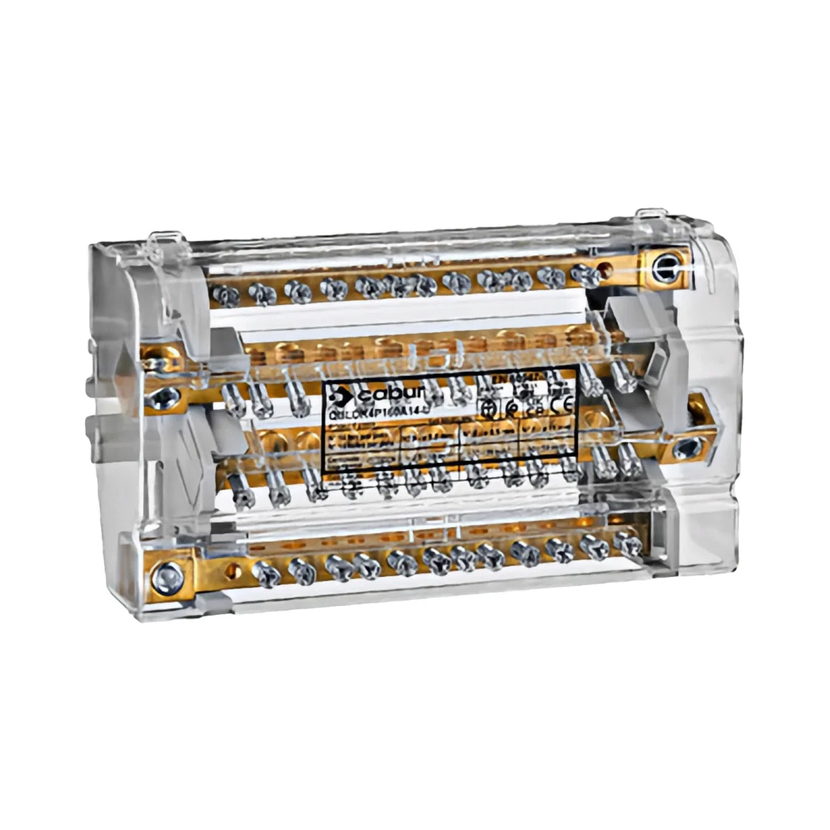 DISTRIBUITOR 4 POLI 160A, PER POL:1X50 MM2/4X35 MM2+9X16 MM2 [1]