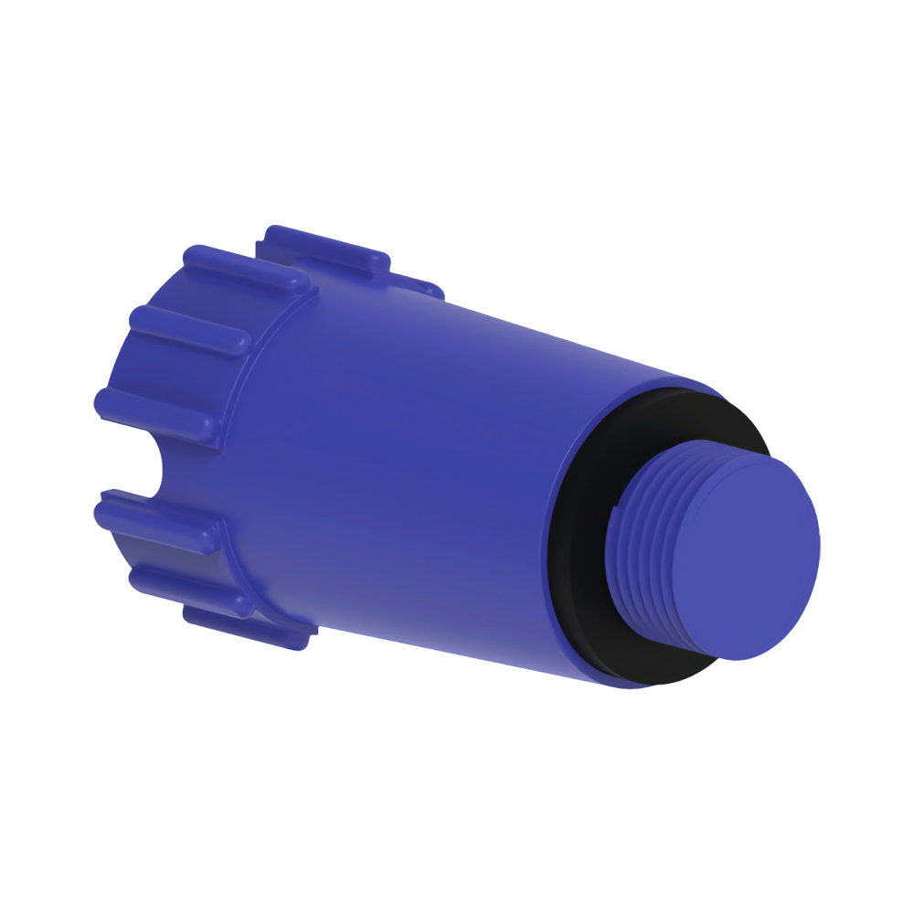 Dop de proba PPR, lung, albastru, cu oring 1/2" Eurociere [1]