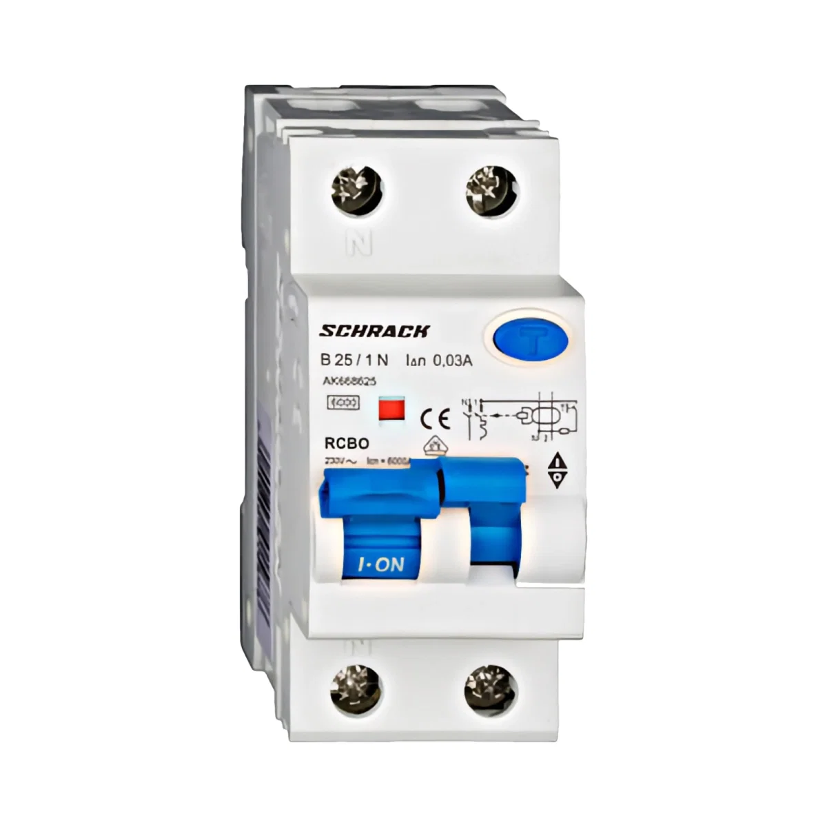 Intreruptor automat diferential Schrack AMPARO 1P+N B 25A 30mA tip A 6kA [1]