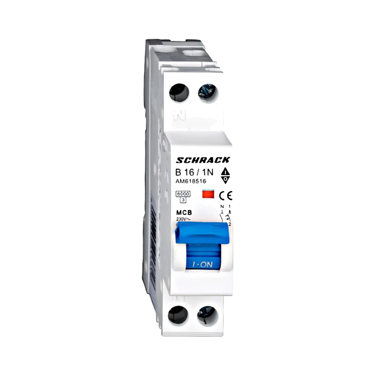 INTRERUPTOR AUTOMAT MODULAR AMPARO, 6KA, B 16A, 1P+N, 1UH [1]
