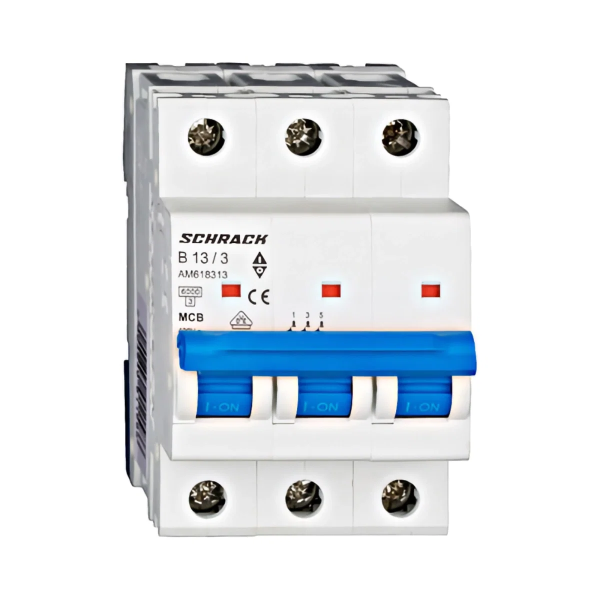 INTRERUPTOR AUTOMAT MODULAR (MCB) AMPARO 6KA, B 13A, 3-POLI [1]