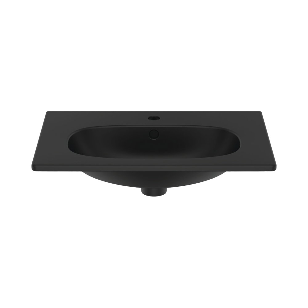 Lavoar 60 cm TESI pentru montaj pe mobilier negru mat Ideal Standard [2]