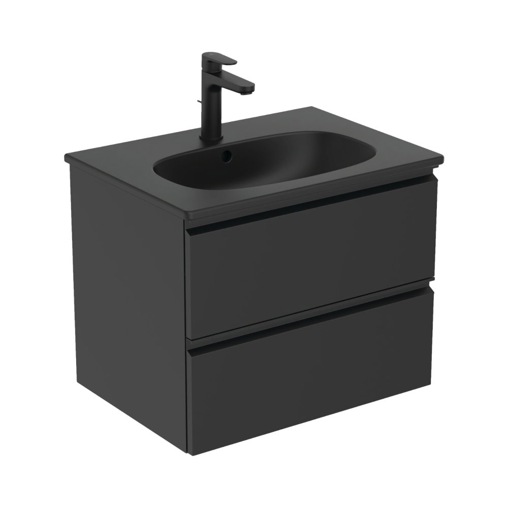 Lavoar 60 cm TESI pentru montaj pe mobilier negru mat Ideal Standard [6]