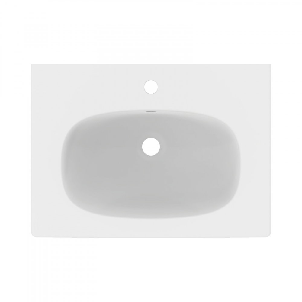 Lavoar 600 mm TESI pentru montaj pe mobilier alb mat Ideal Standard [4]