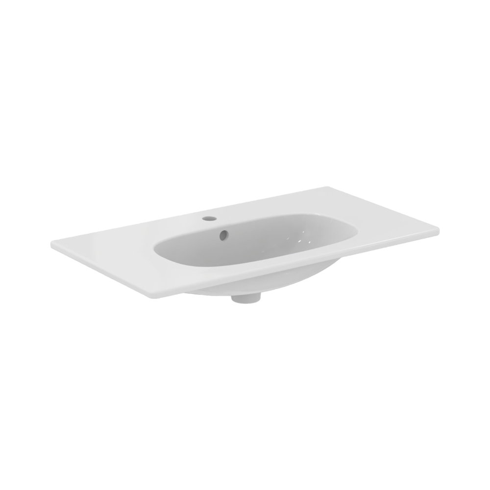 Lavoar 80 cm TESI pentru montaj pe mobilier alb Ideal Standard [1]