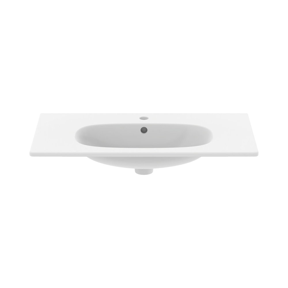 Lavoar 80 cm TESI pentru montaj pe mobilier alb mat Ideal Standard [2]
