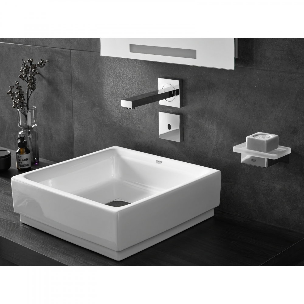 Lavoar Grohe Cube Ceramic, pe blat, 500 x 470, PureGuard, alb [4]