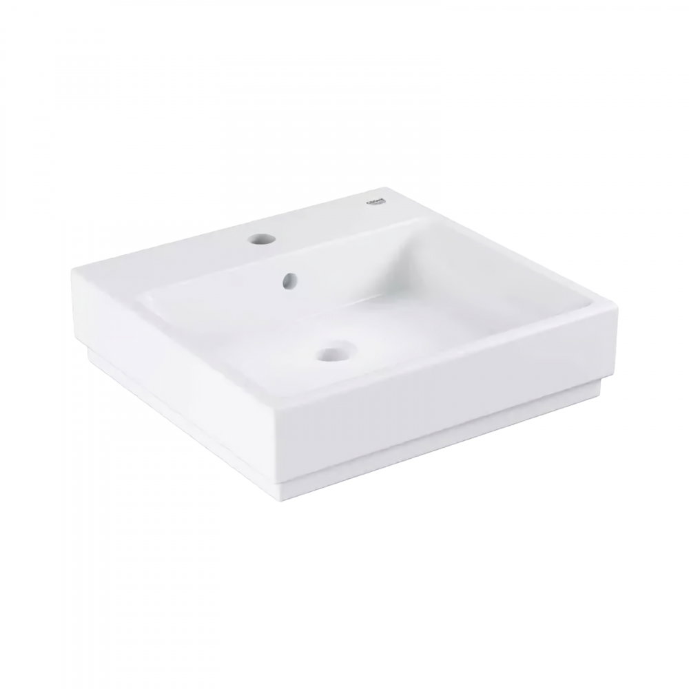Lavoar Grohe Cube Ceramic, pe blat, preaplin, 500 x 490, PureGuard, alb [1]