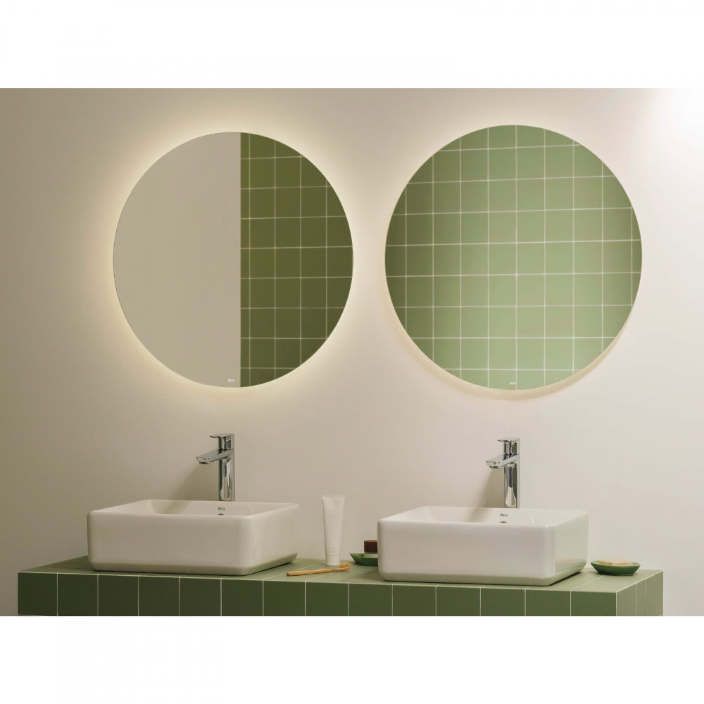 Lavoar pe blat, din portlan The Gap 600 x 370 x 130 mm dreptunghiular alb Roca [3]