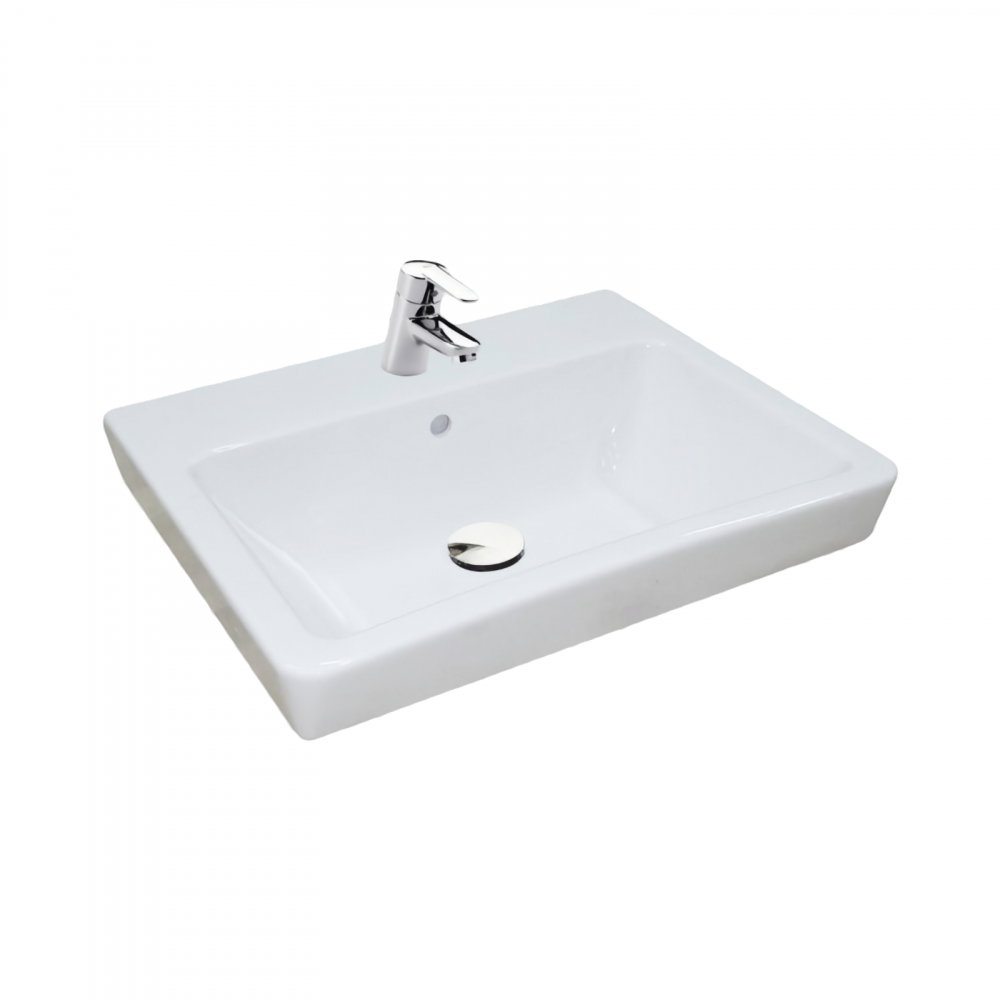 Lavoar suspendat sau pentru mobilier din portelan Caserta Roca [1]
