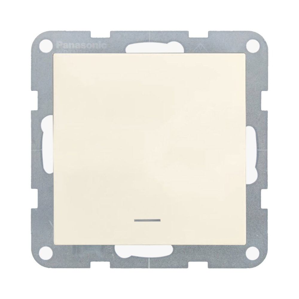Mecanism intrerupator cu LED cu terminal neutru ON-ON MEC. QC Karre Plus 55 Bej [1]