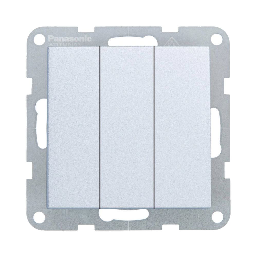 Mecanism intrerupator triplu Karre Plus 55 Silver [1]