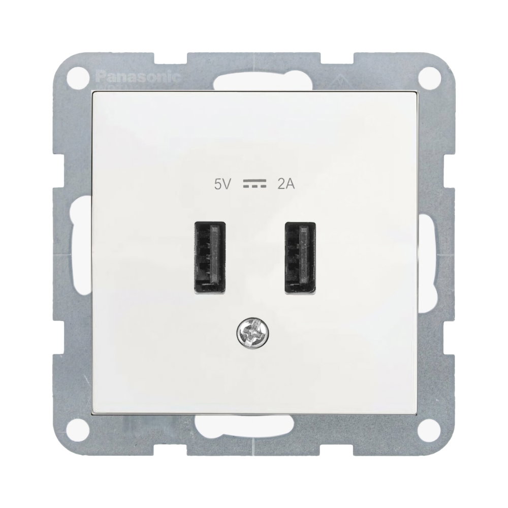 Mecanism priza USB 5V-2A Karre Plus 55 Alb [1]