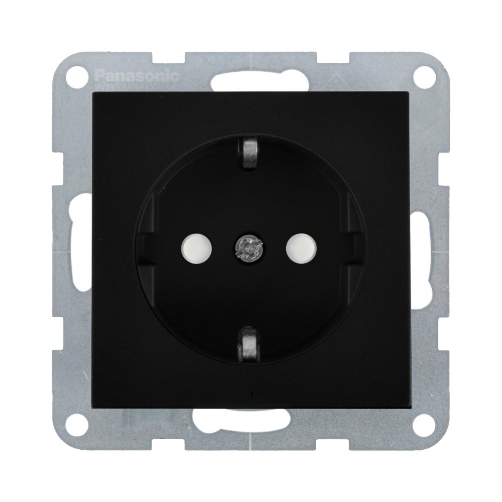 Mecanism priza Schuko cu protectie pentru copii si Quick Connect Karre Plus 55 Negru [1]