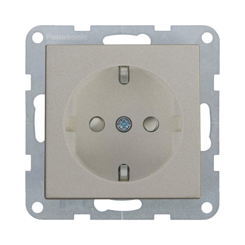 Mecanism priza Schuko cu protectie pentru copii si Quick Connect Karre Plus 55 Bronz [1]