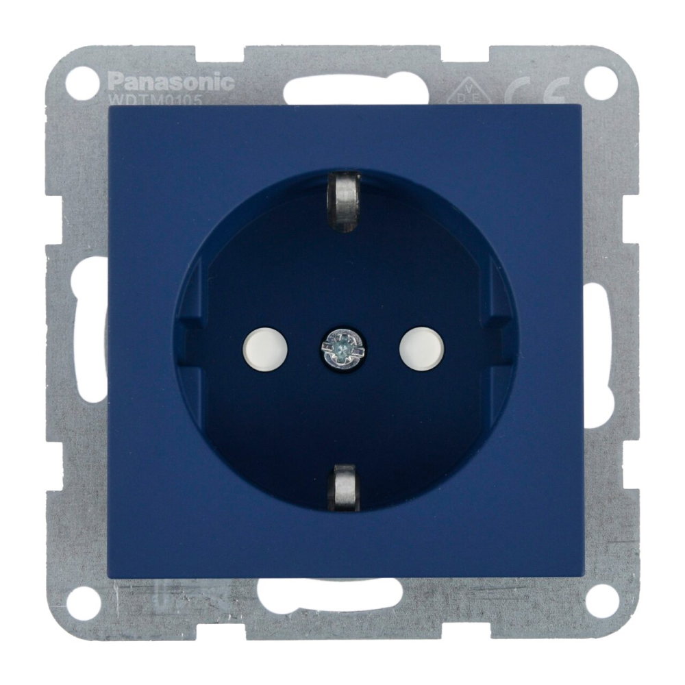 Mecanism priza Schuko cu protectie pentru copii si Quick Connect Karre Plus 55 Soft Touch Ocean [1]