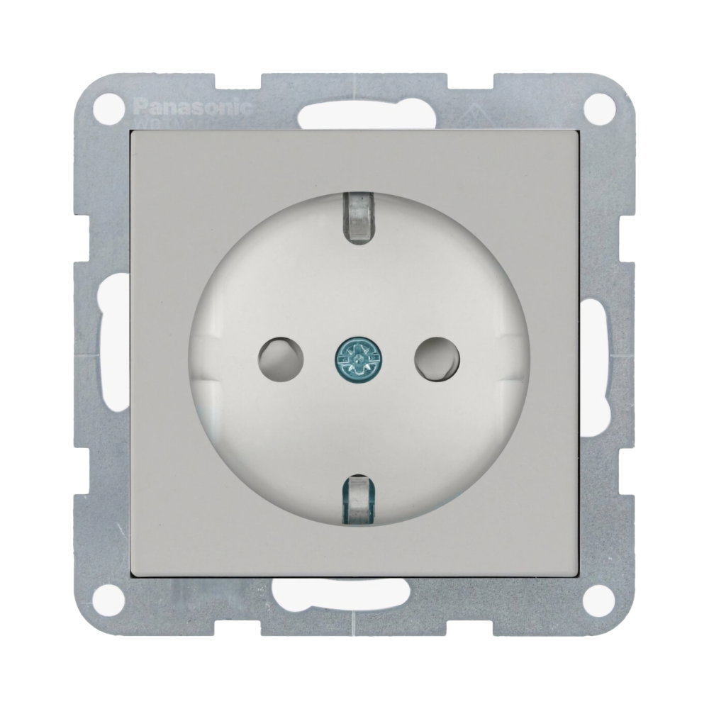 Mecanism priza Schuko cu protectie pentru copii si Quick Connect Karre Plus 55 Soft Touch Sandstone [1]