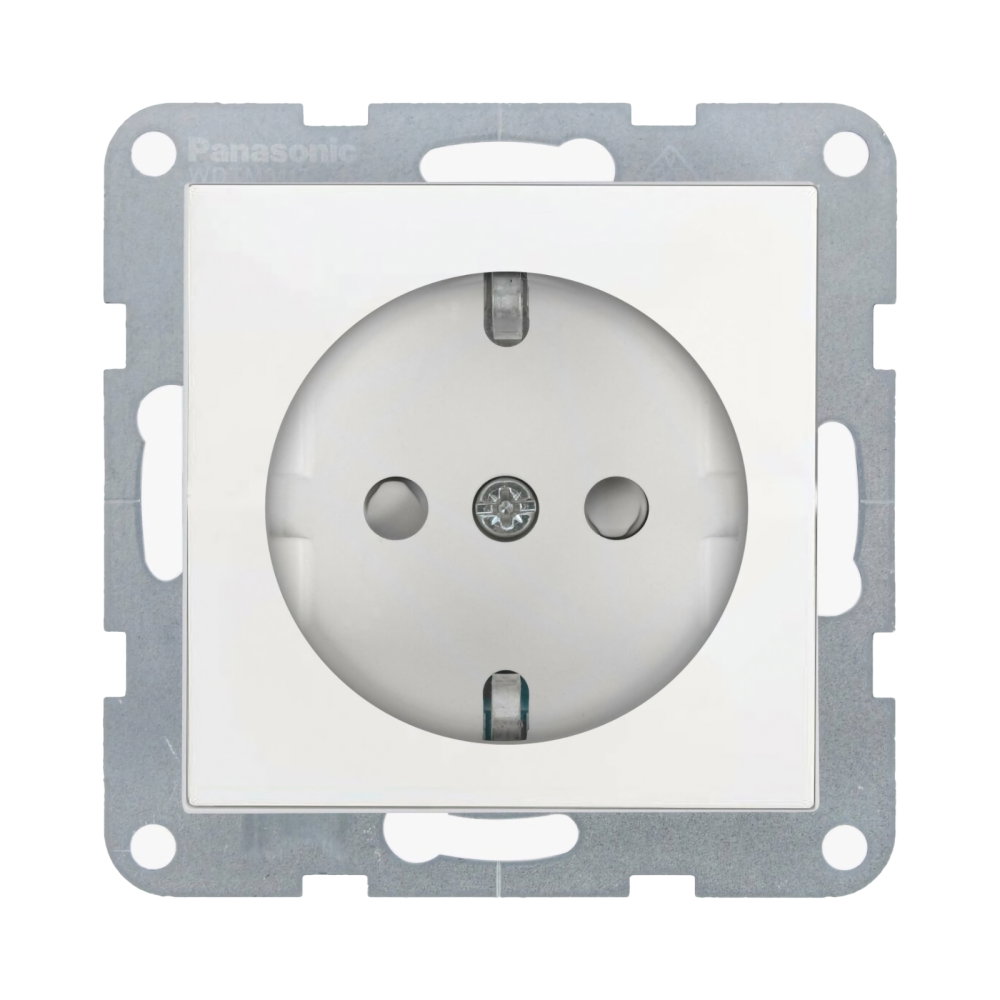Mecanism priza Schuko cu protectie pentru copii si Quick Connect Karre Plus 55 Alb [1]