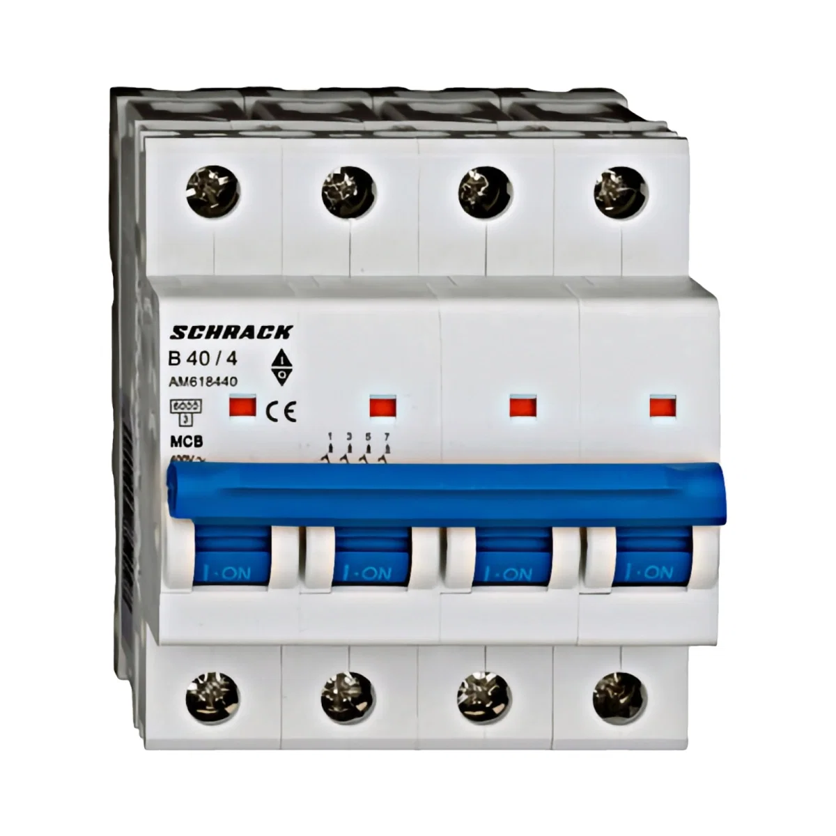 MINIATURE CIRCUIT BREAKER (MCB) AMPARO 6KA, B 40A, 4-POLE [1]