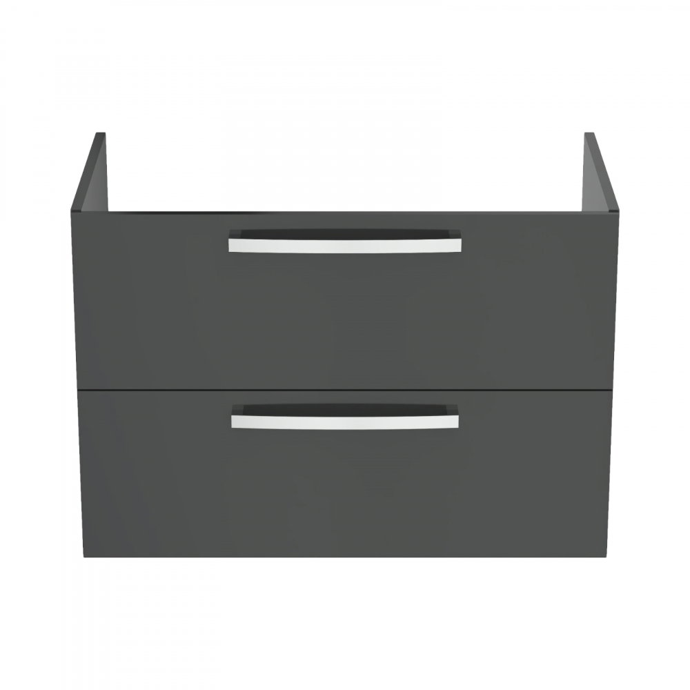 Mobilier TEMPO 800 mm suspendat 2 sertare gri lucios Ideal Standard [2]