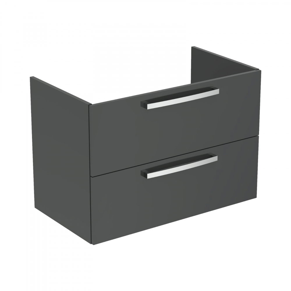 Mobilier TEMPO 800 mm suspendat 2 sertare gri lucios Ideal Standard [1]