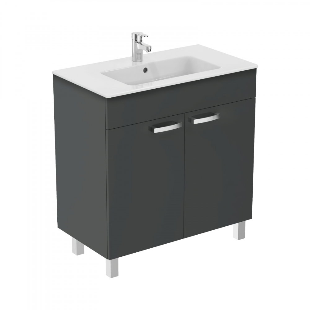 Mobilier TEMPO stativ 2 usi 80 0mm gri lucios Ideal Standard [1]