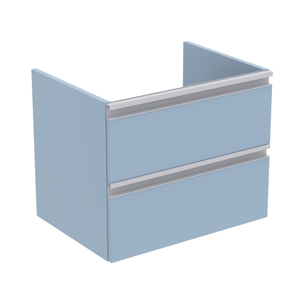 Mobilier TESI 2 sertare albastru deschis mat 60 cm Ideal Standard [1]