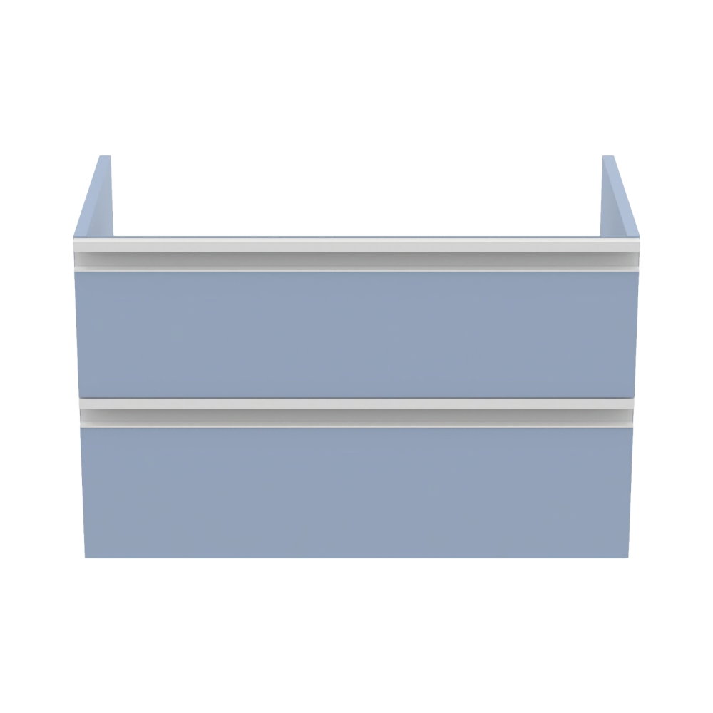 Mobilier TESI 2 sertare albastru deschis mat 80 cm Ideal Standard [2]