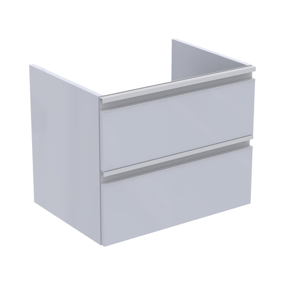 Mobilier TESI 2 sertare gri deschis lucios 60 cm Ideal Standard [1]