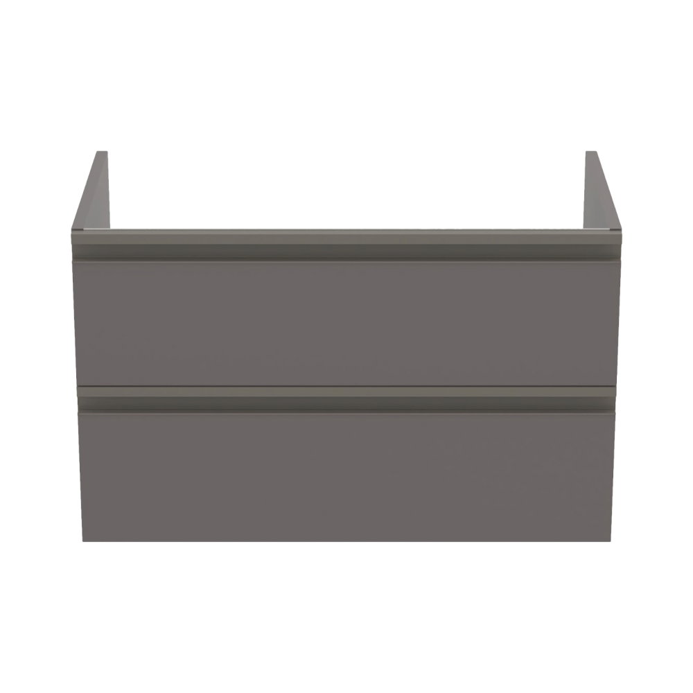 Mobilier TESI 2 sertare taupe (grej) inchis mat 80 cm Ideal Standard [2]