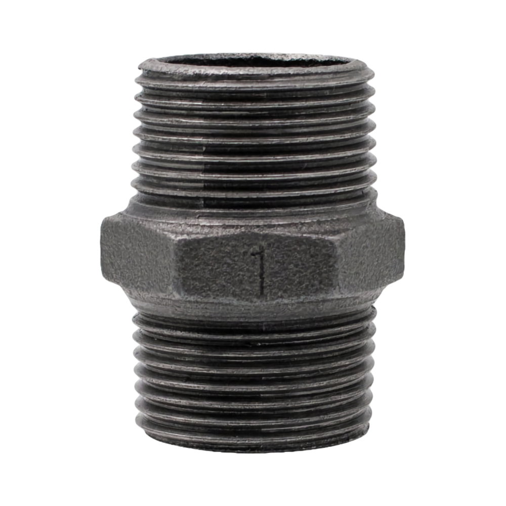Niplu negru 1" filet exterior Klass [1]