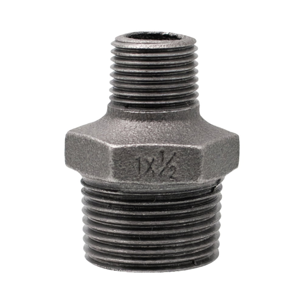 Niplu redus negru 1 x 1/2" filet exterior Klass [1]