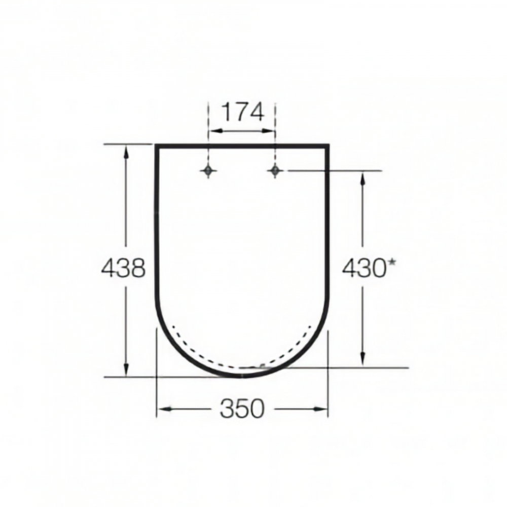 Pachet WC Debba Round suspendat Rimless Roca [7]