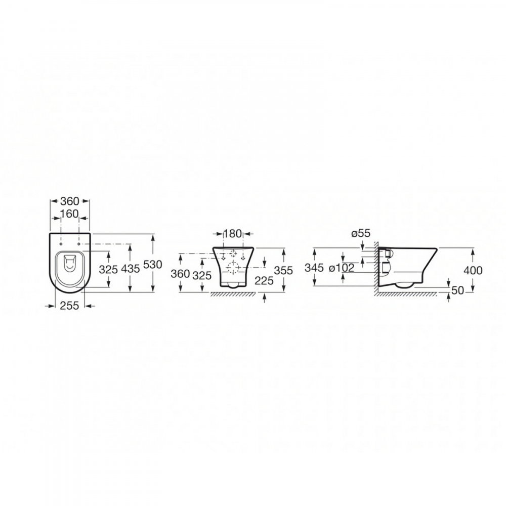 Pachet WC Nexo suspendat Rimless Roca [5]