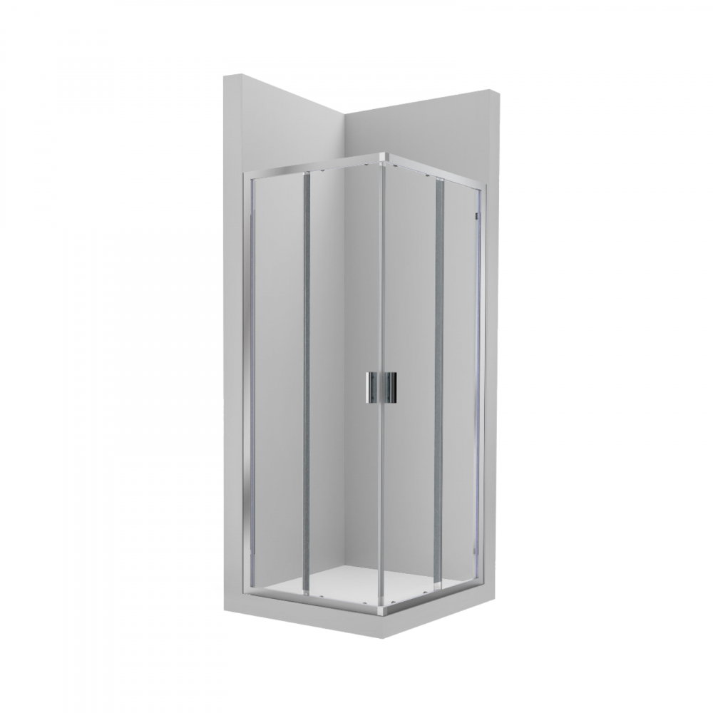 Panou de dus lateral cu 1 usa glisanta + 1 panou fix Victoria L2 1000 x 1950 Roca [1]
