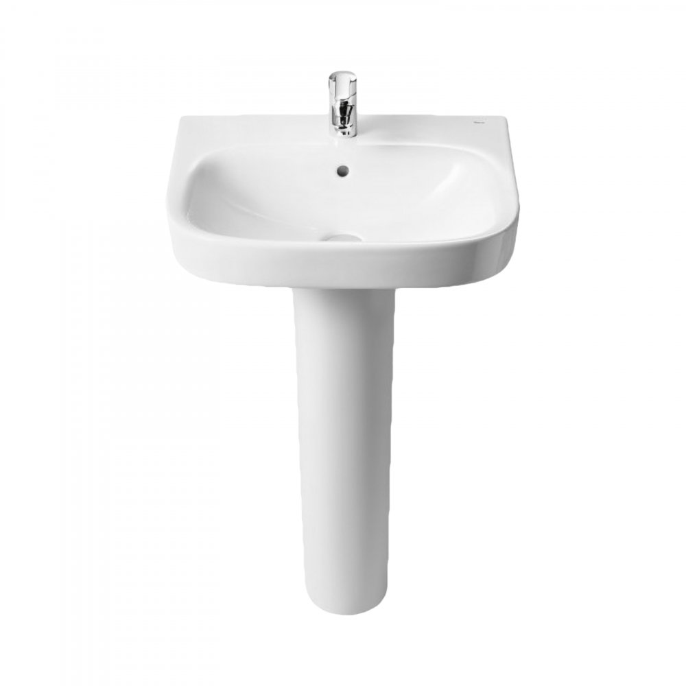 Piedestal complet din portelan pentru lavoar Debba 180 x 140 x 720 mm Roca [2]