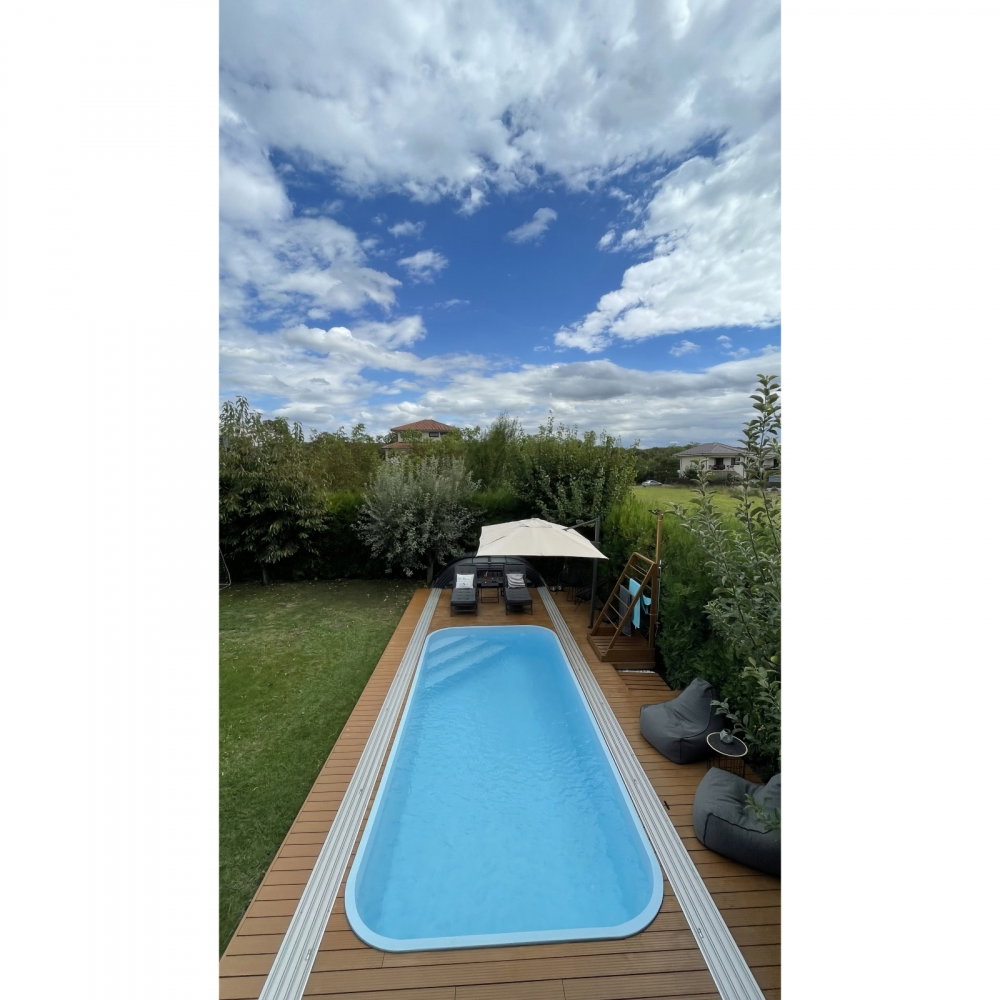 Piscina VENICE constructie izolata + Sistem Complet + Camin Tehnic 600 X 270 X 120 Fibrex [3]