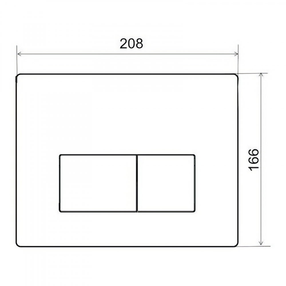 Placa de comanda aluminiu periat, cu dubla actionare WIRQUIN [2]