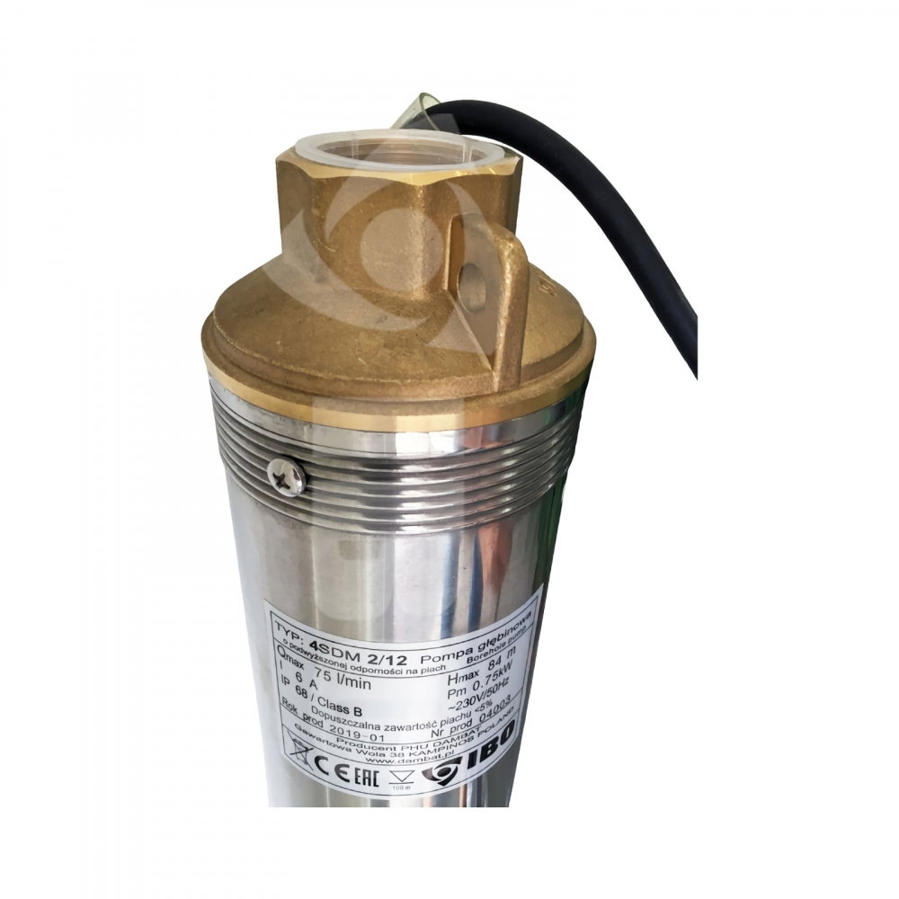 Pompa submersibila 4 SDM 2-12 + 20 metri cablu Ibo [6]