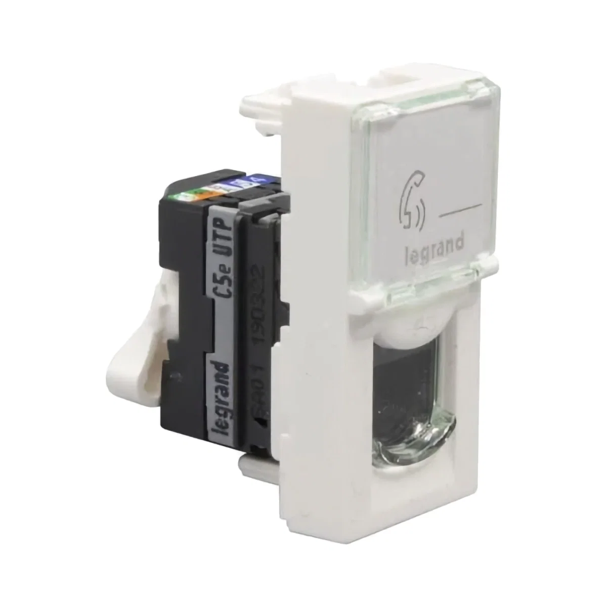 PRIZA RJ45 UTP CAT5E 1M 10A ALB MOSAIC - LEGRAND | 076551 [1]