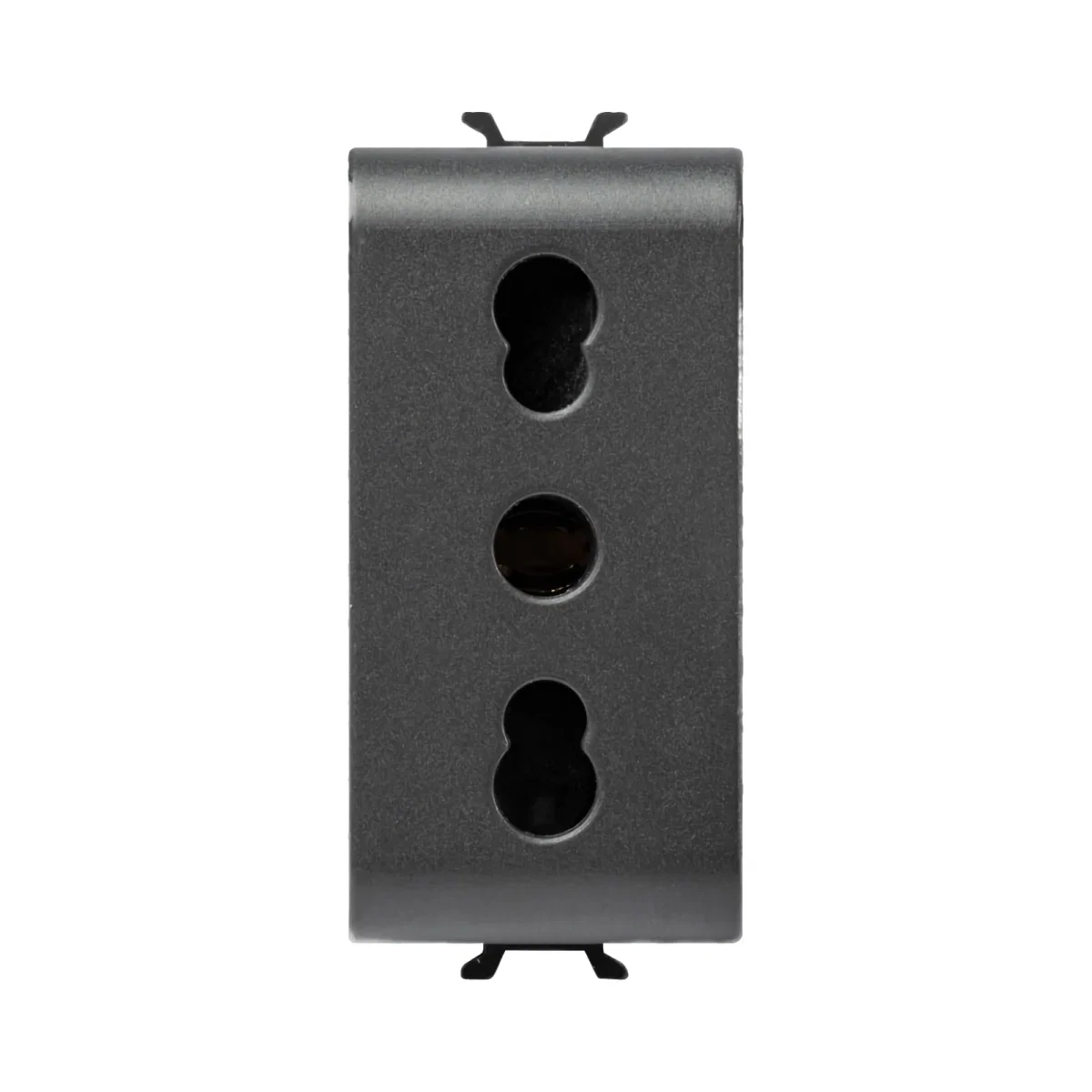 PRIZA SCHUKO 1M 16A NEGRU CHORUS - GEWISS | GW12203 [1]